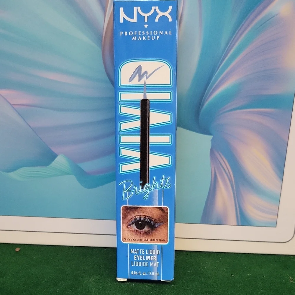 NYX Vivid Brights Matte Liquid Eyeliner Cobalt Crush New Sealed Box